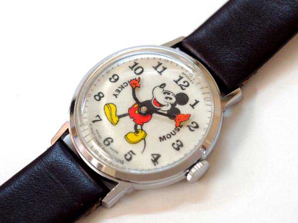 ブラッドレイ ミッキーマウス 機械式手巻き時計 ディズニー BRADLEY パイアイ