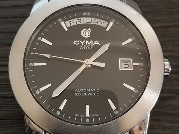 CYMA シーマ AUTOMATIC 自動巻 デイデイト 25石 腕時計